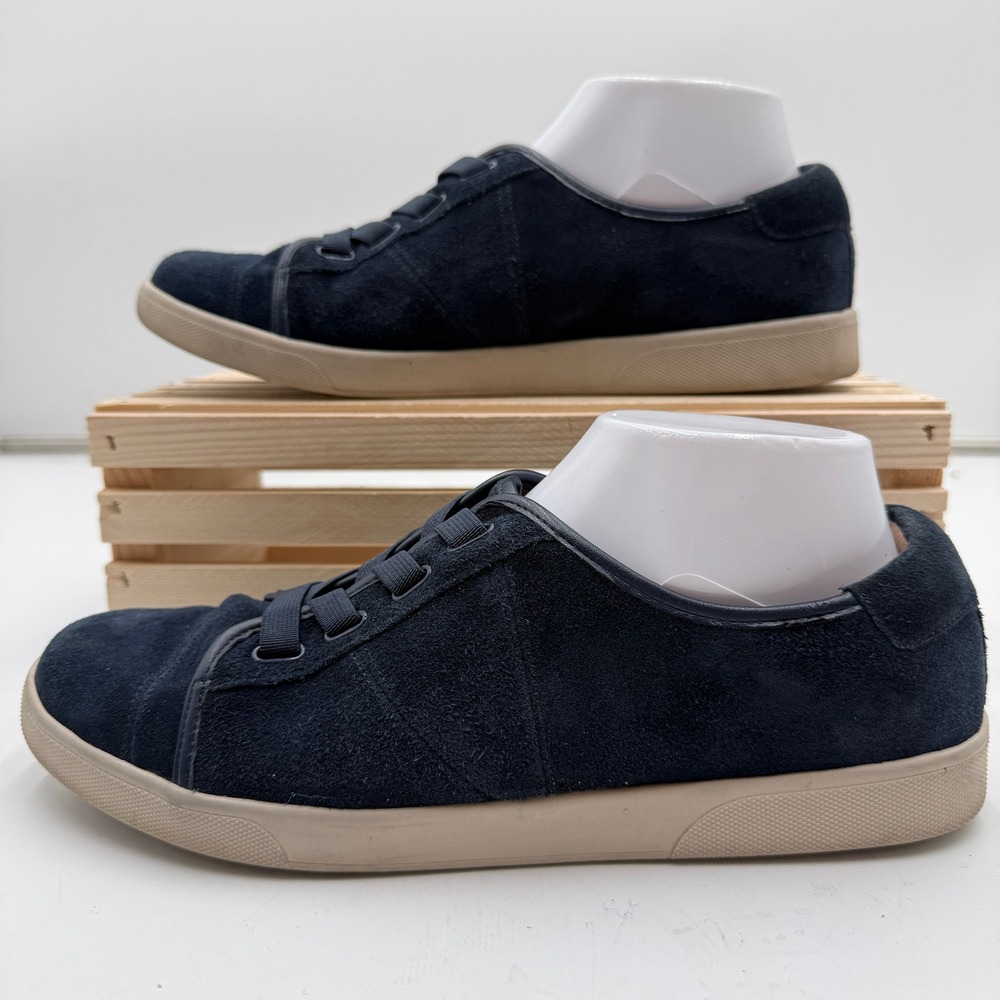 Vionic‎ Jean Suede Sneakers Navy Blue Orthotic Comfort Walking Shoes Womens 9.5